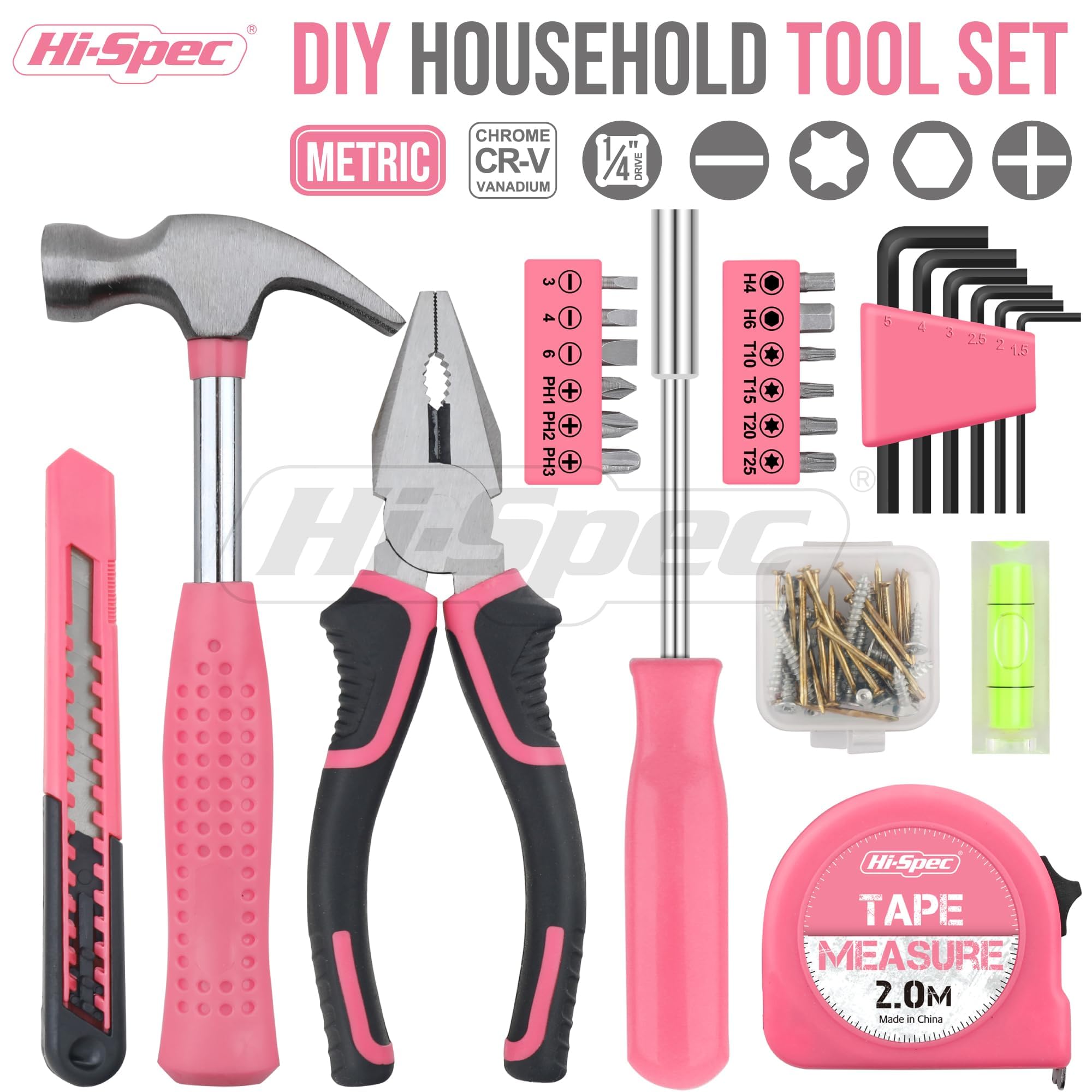 Hi-Spec detalle del mango ergonómico con agarre antideslizante y comodidad