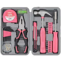 Hi-Spec maletín rosa cerrado, portátil y listo para almacenamiento