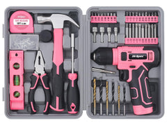 Hi-Spec taladro frontal rosa mostrando diseño ergonómico y fácil manejo
