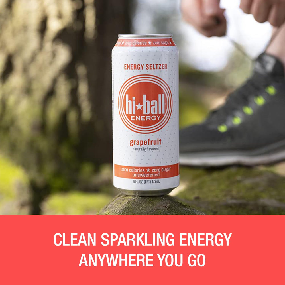 Hiball ingredientes ginseng y guaraná orgánicos destacando energía natural
