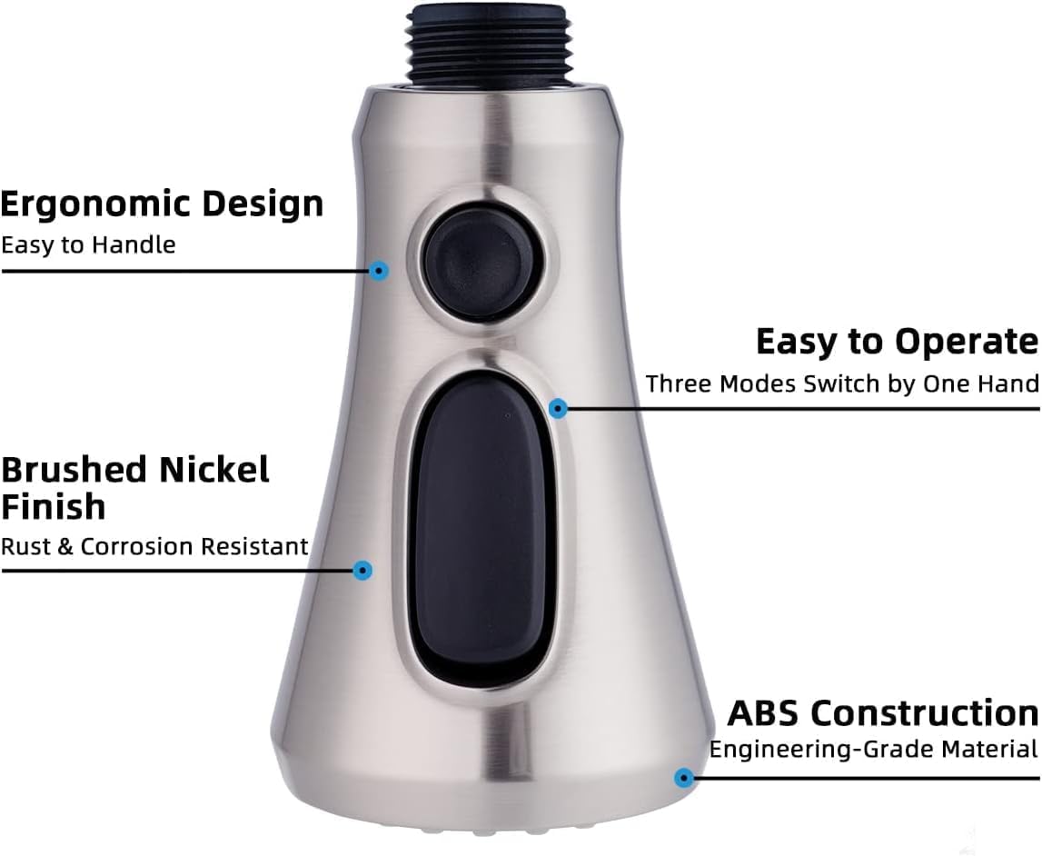 Hibbent primer plano del aireador desmontable para limpieza y flujo sin salpicaduras