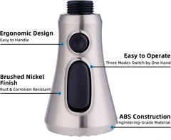 Hibbent primer plano del aireador desmontable para limpieza y flujo sin salpicaduras