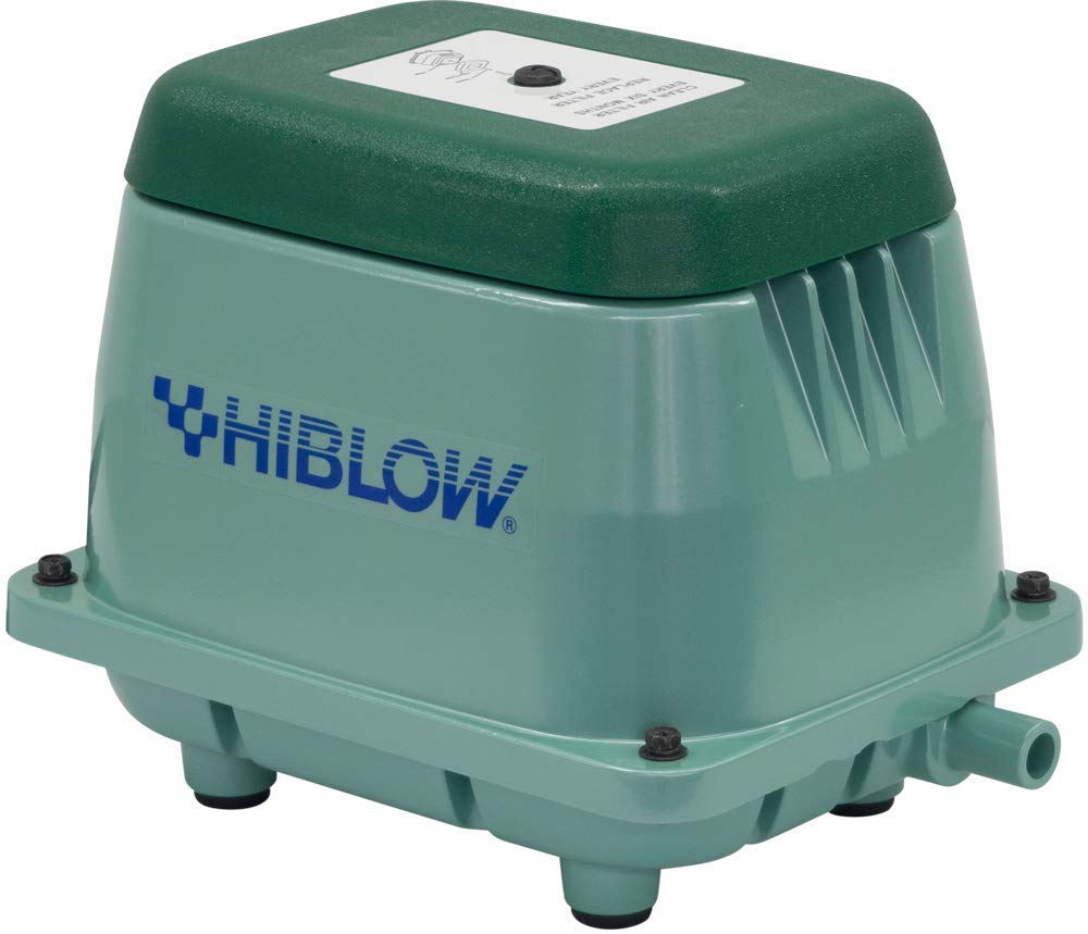 Hiblow HP-80 front view showing compact design and quiet benefit