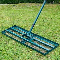 HIDALIFE front view of lawn leveler showing full tool and benefit of wide coverage