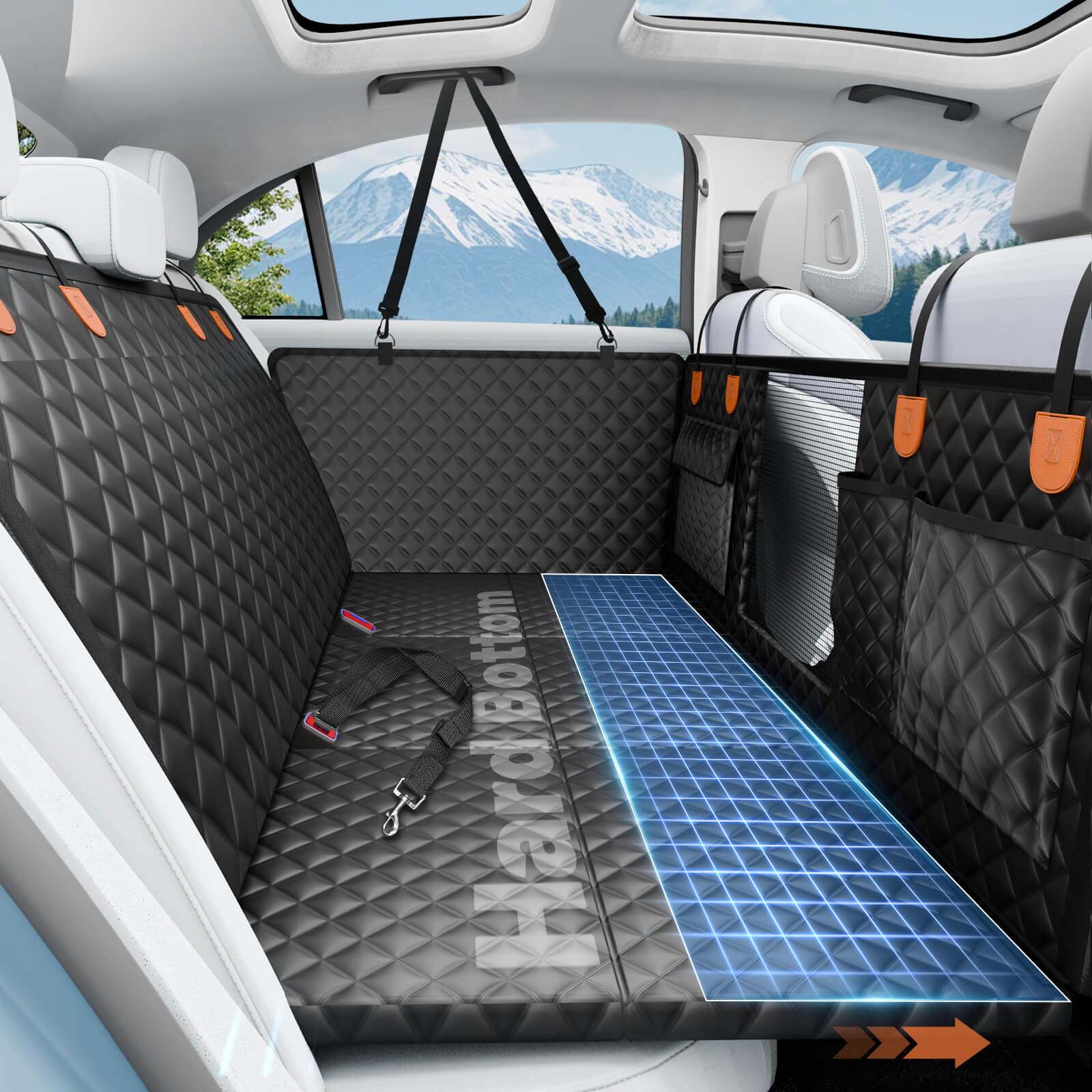 HikeSeptPals funda hamaca frontal protegiendo asiento y evitando suciedad