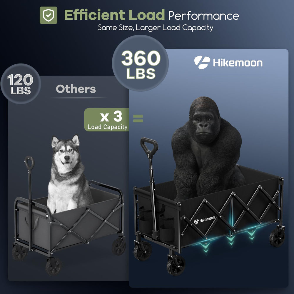 HIKEMOON carrito plegado compacto ahorra espacio en maletero o armario