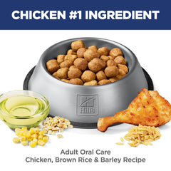 Hill's Science Diet croqueta en mano para apreciar tamaño y escala