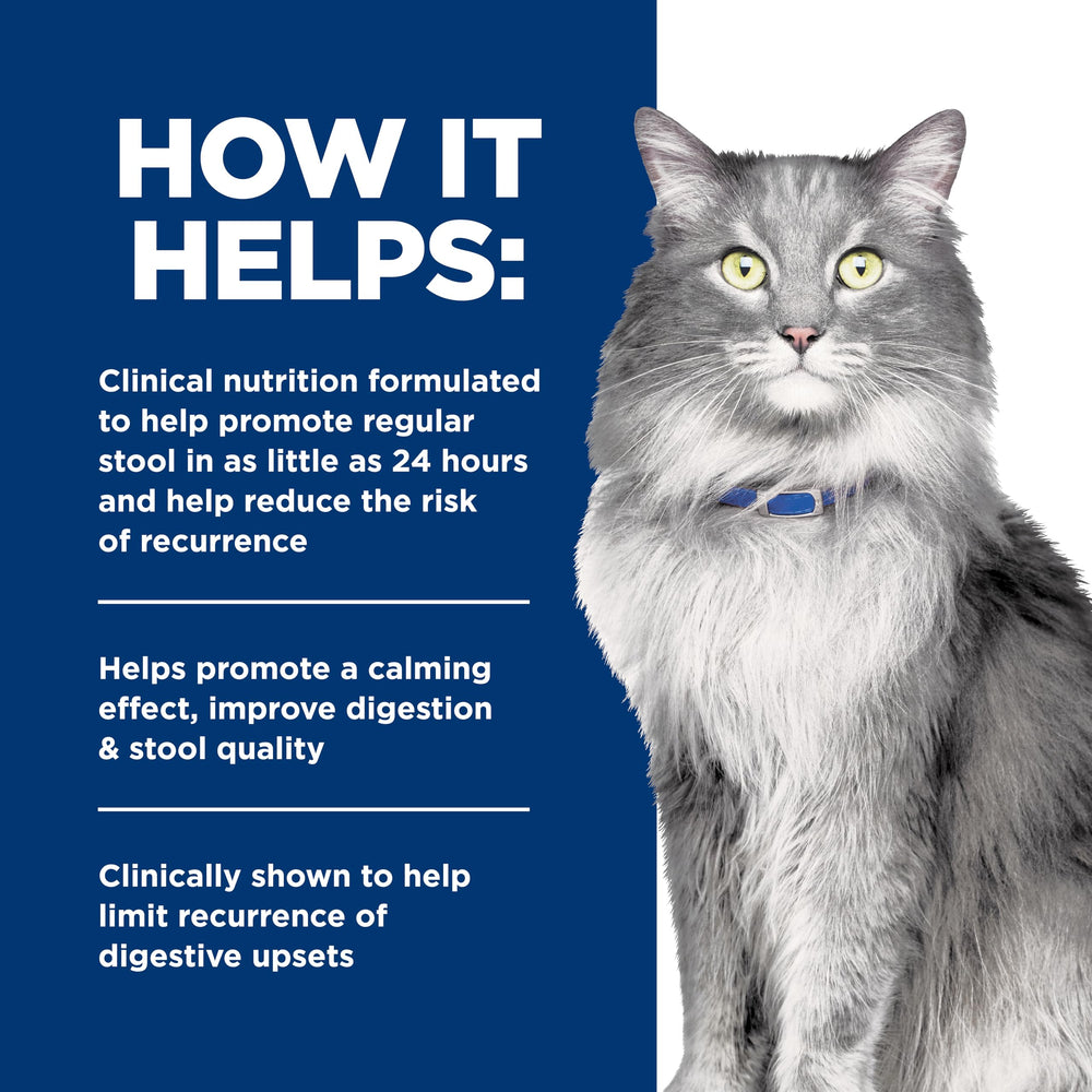 HILL'S PRESCRIPTION DIET gato comiendo que ilustra aceptación y apoyo digestivo