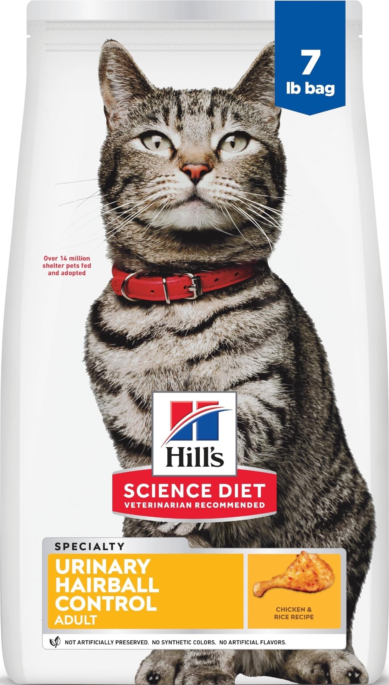 Hill's Science Diet envase frontal mostrando la receta de control urinario