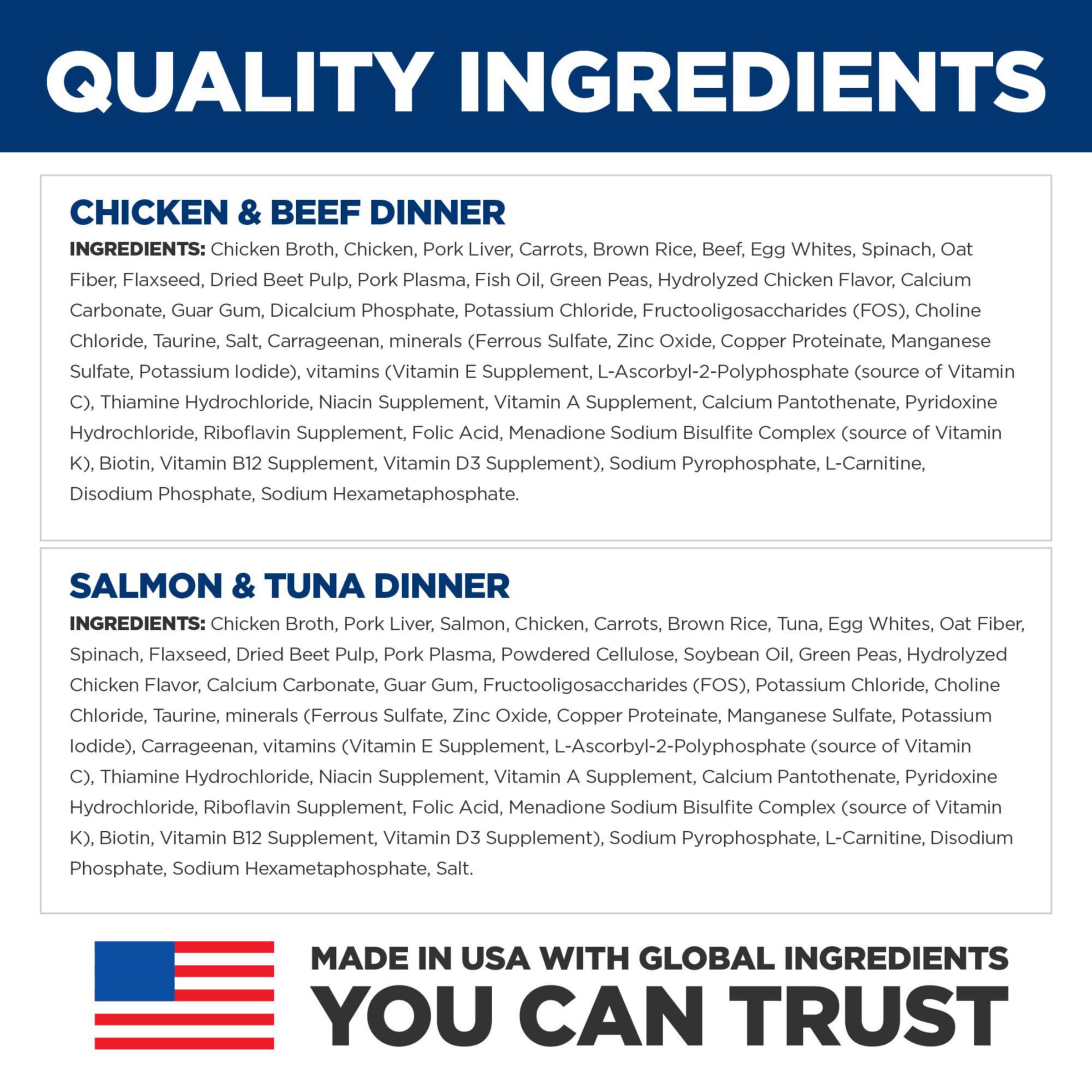 Hill's Science Diet ingredientes de alta calidad resaltados y naturales