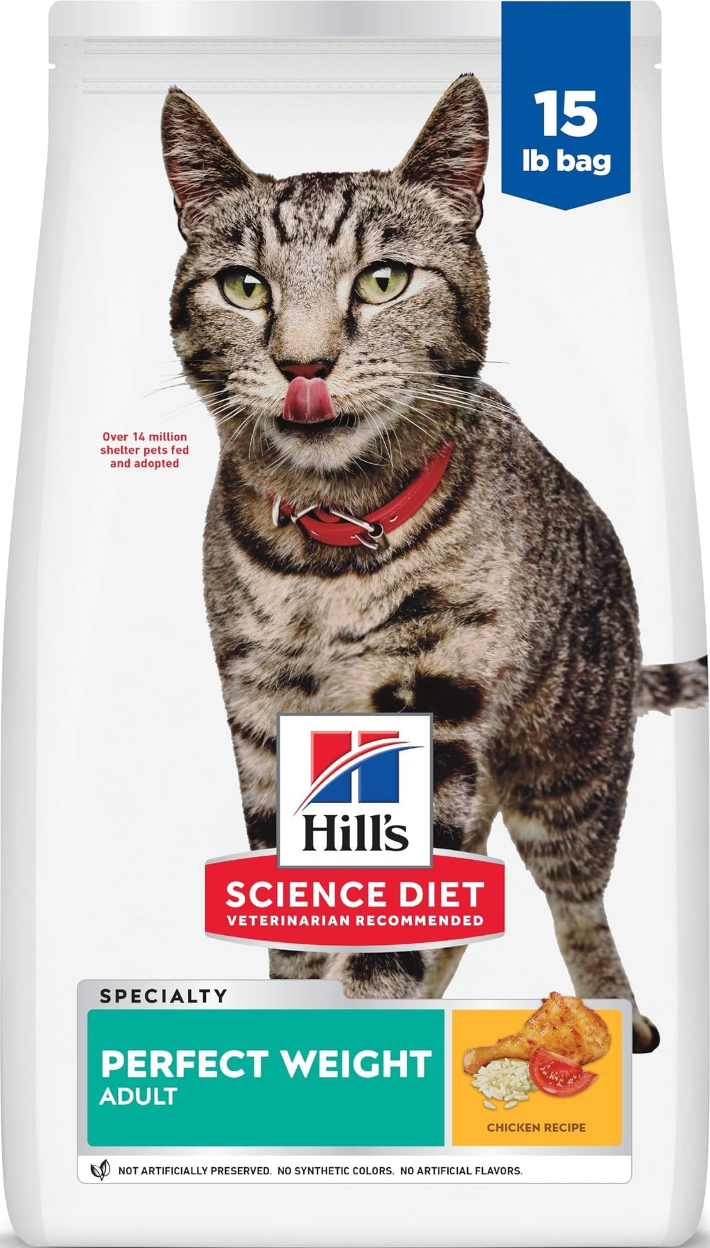 Hill's Science Diet empaque frontal que transmite control de peso