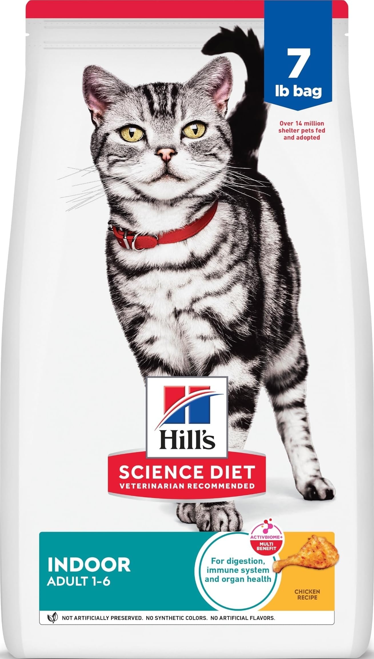 Hill's Science Diet frente del empaque mostrando beneficios clave