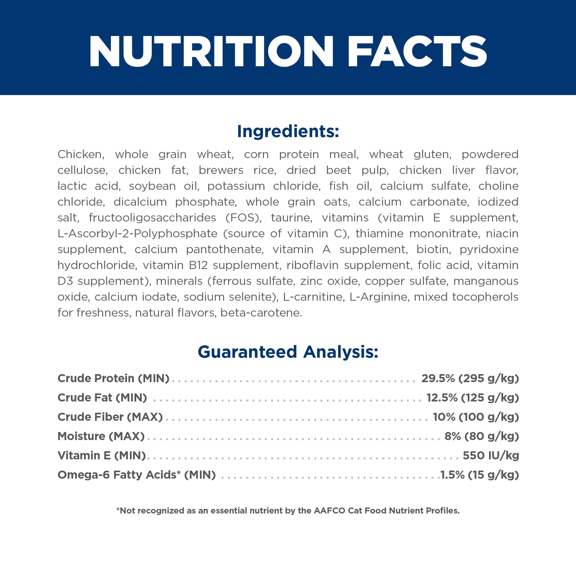 Hill's Science Diet etiqueta nutricional detallada, información clara y útil