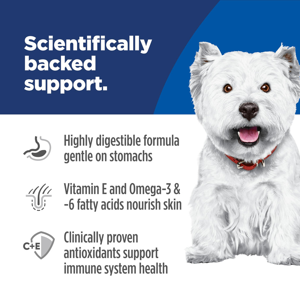 Hill's Science Diet raw chicken and barley ingredients for quality