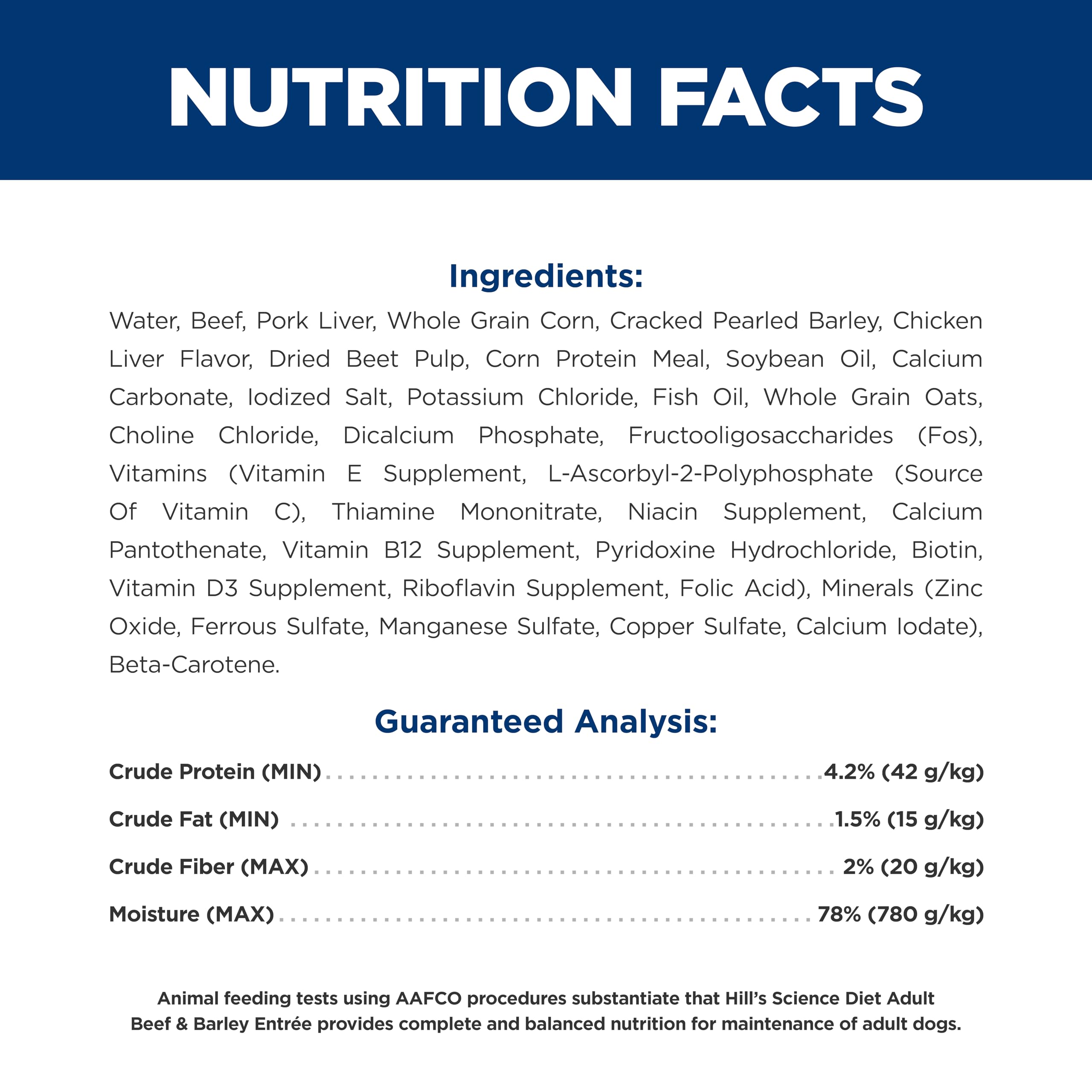 Hill's Science Diet ingredientes res y cebada juntos, proteínas y energía equilibrada
