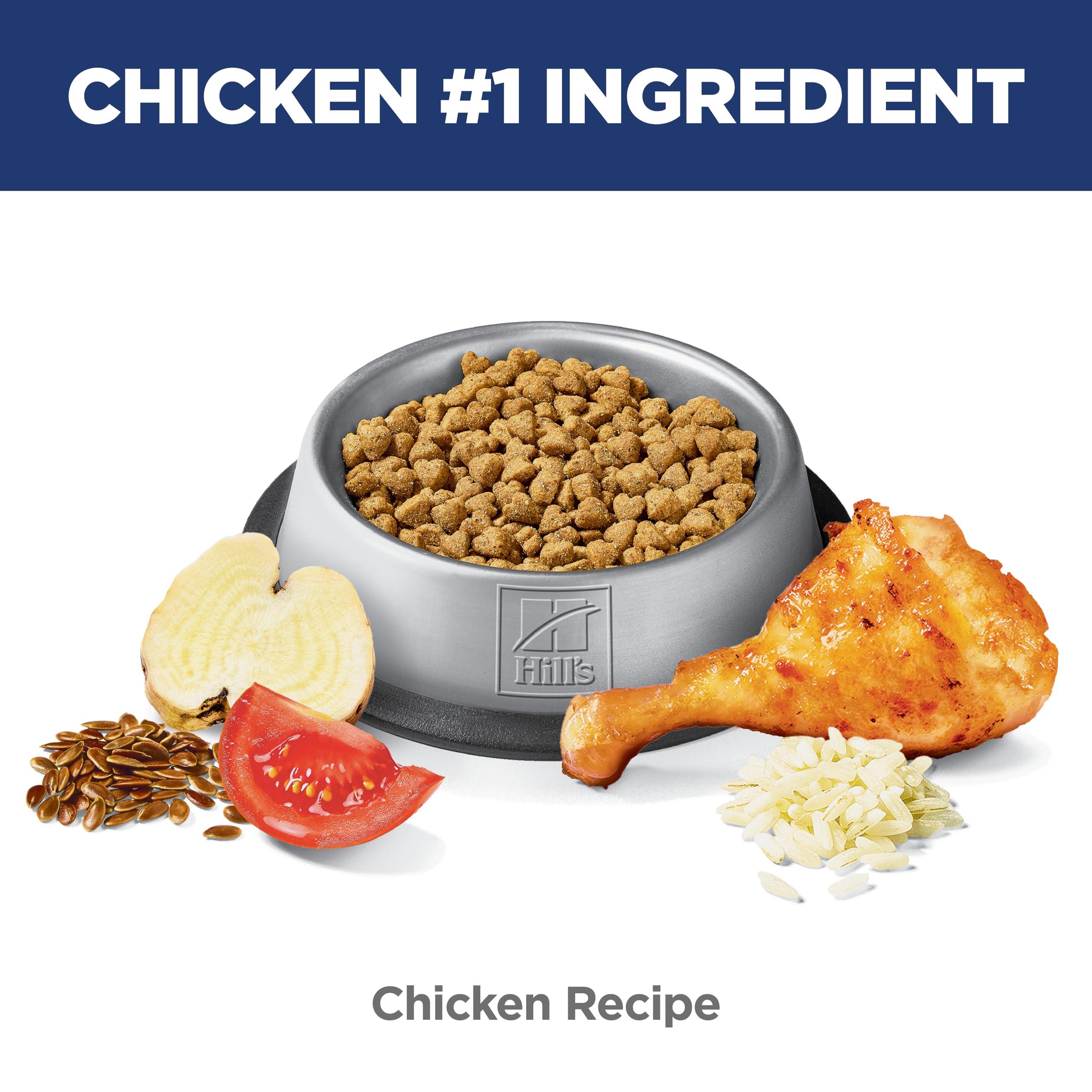 Hill's Science Diet next to a scale showing product portion and serving size