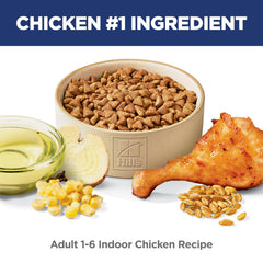 Hill's Science Diet primer plano del kibble para apreciar textura