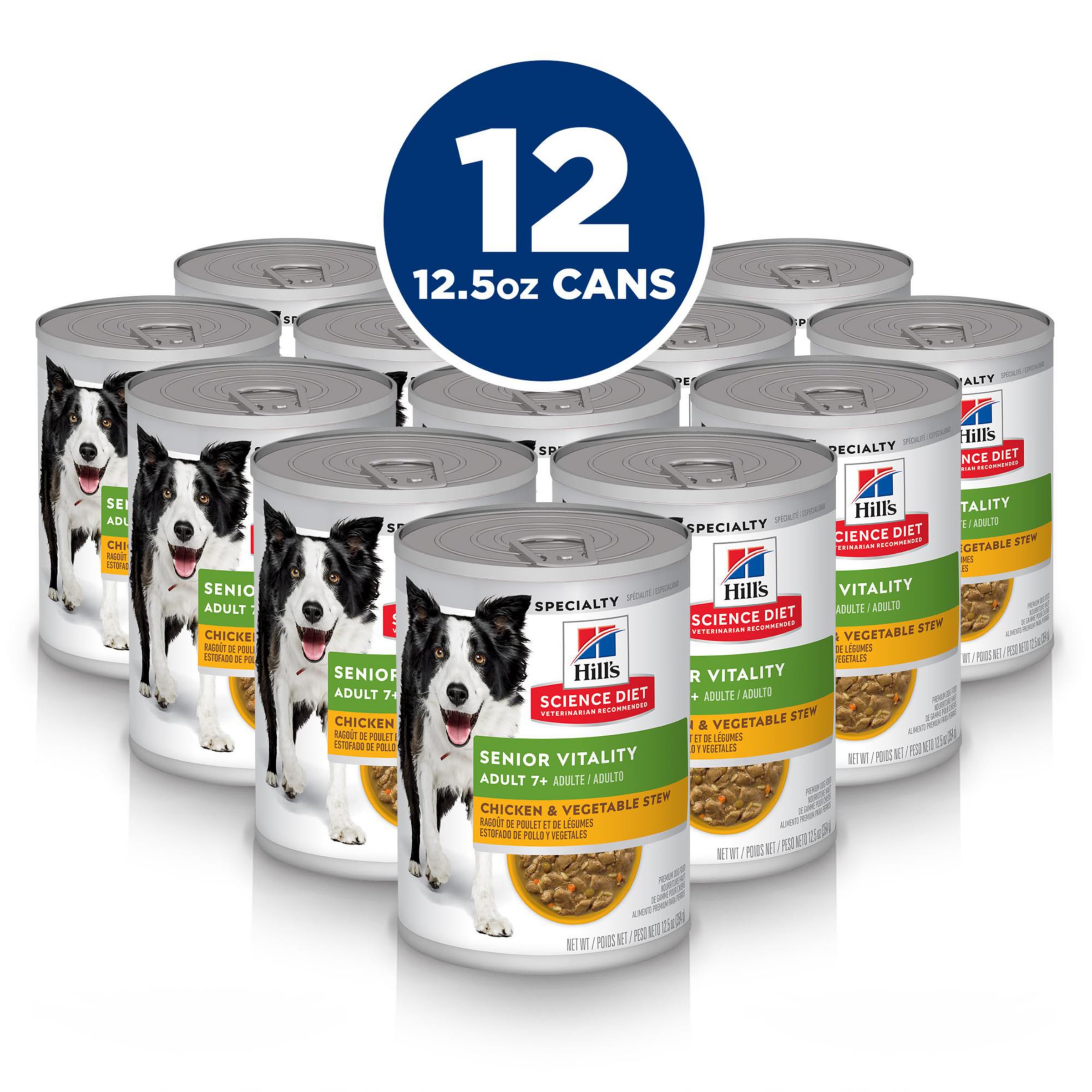 Hill's Science Diet envase lateral con información de ingredientes y beneficios