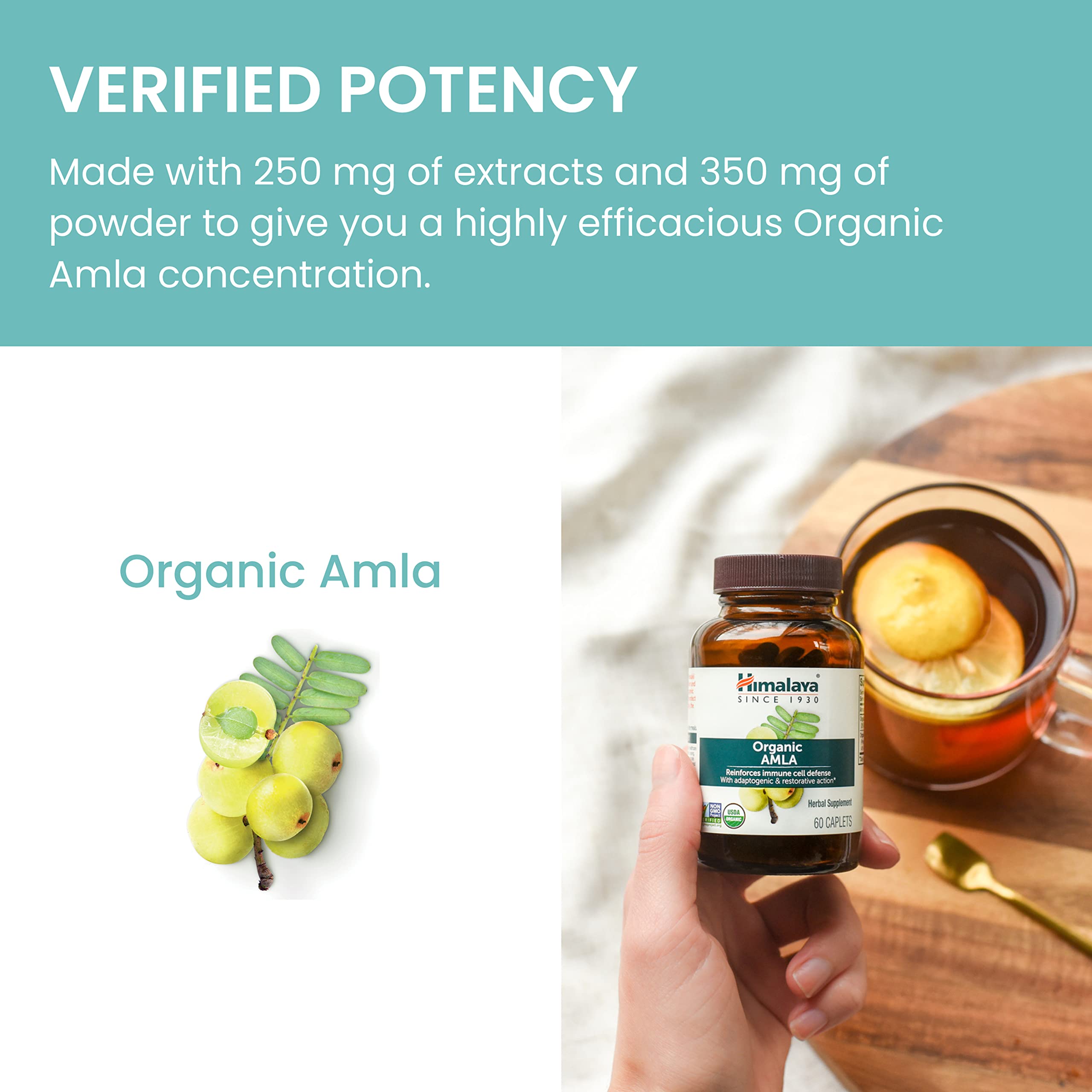Himalaya etiqueta con ingredientes y certificaciones clara y legible