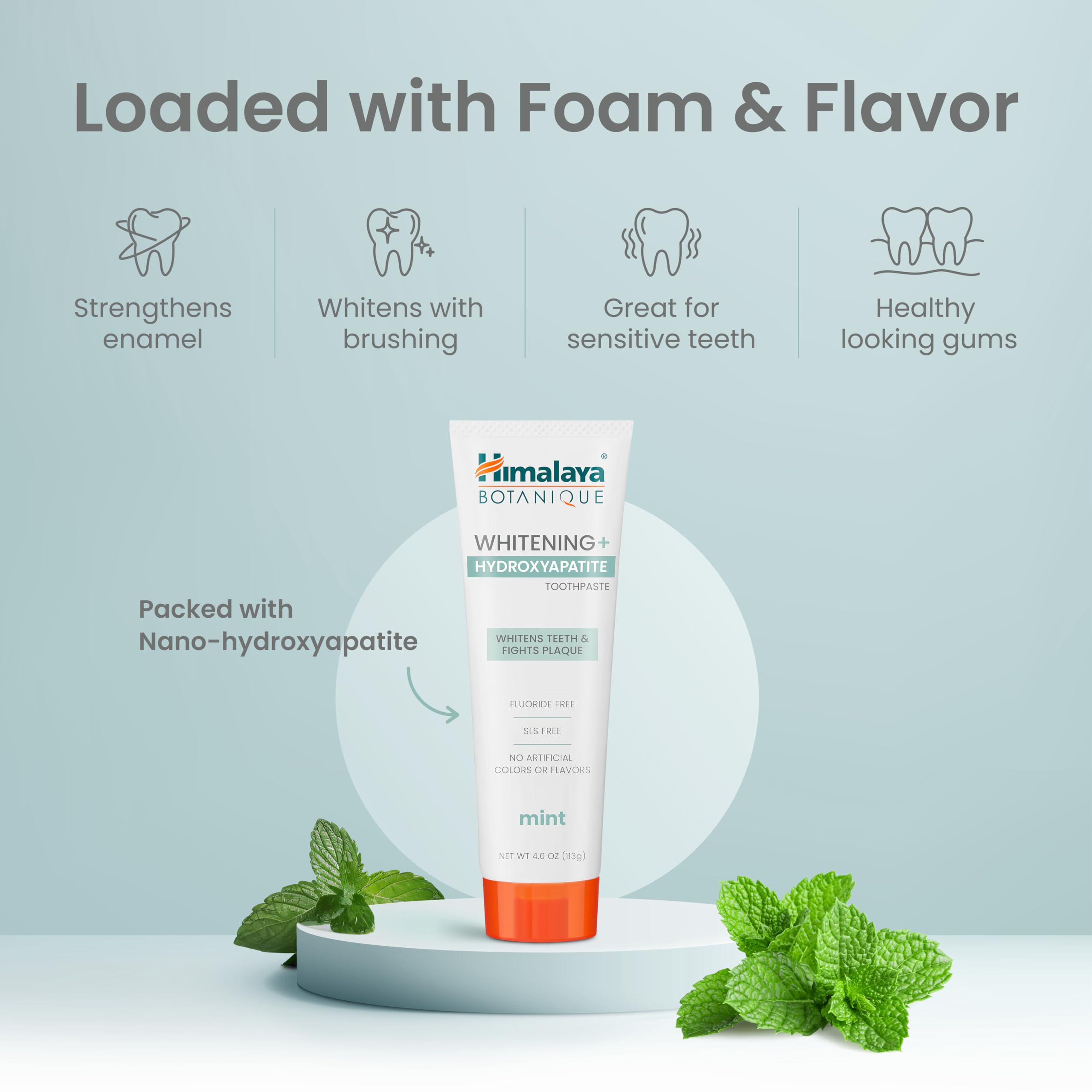 Himalaya comparación de tamaño 4 oz junto a objetos para escala clara