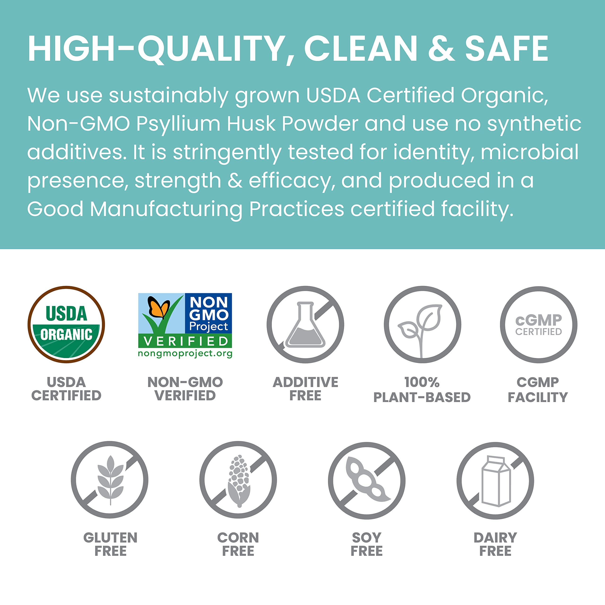 Himalaya etiqueta con lista de ingredientes y certificaciones claras