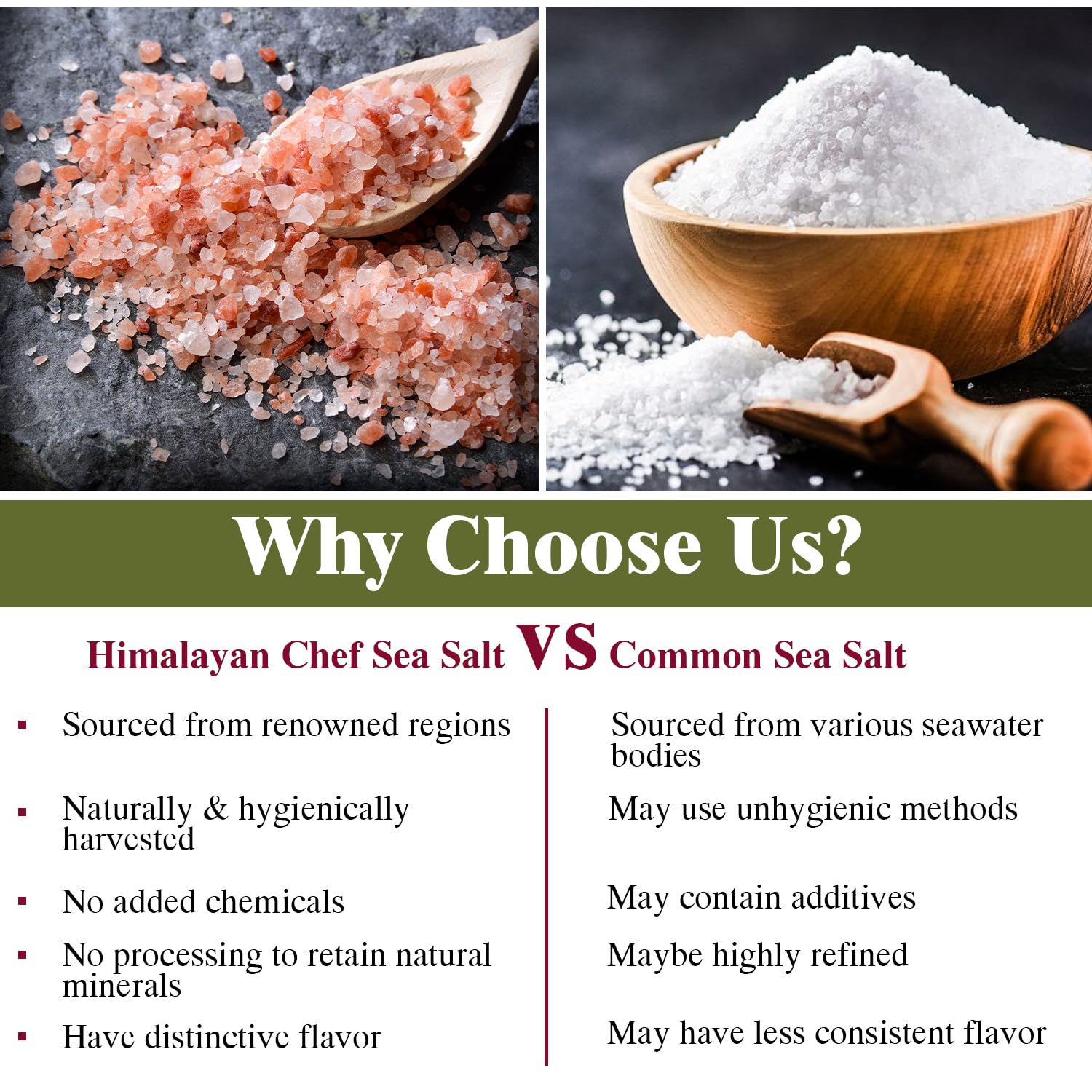 Himalayan Chef tono rosado de granos mostrando riqueza mineral