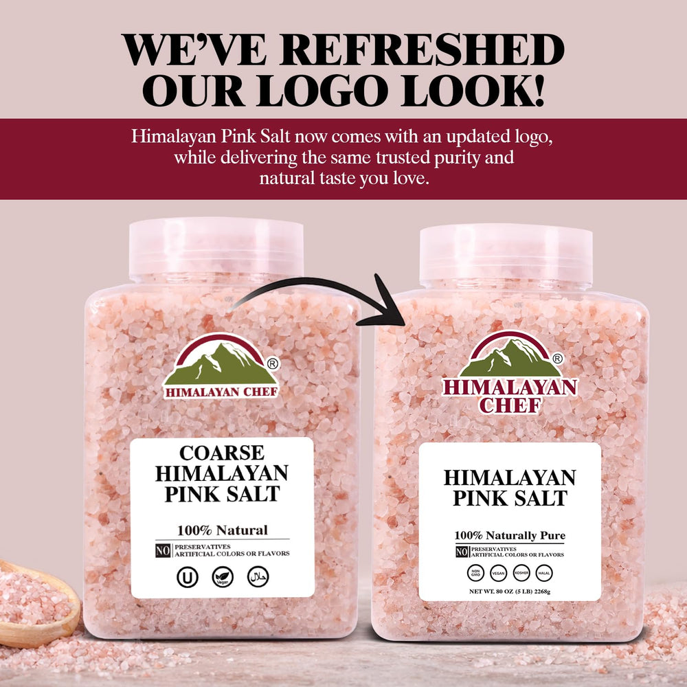 Himalayan Chef primeros planos de cristales gruesos para textura consistente