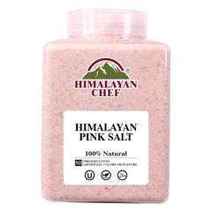 Himalayan Chef frasco frontal mostrando 5 lb y conservación segura