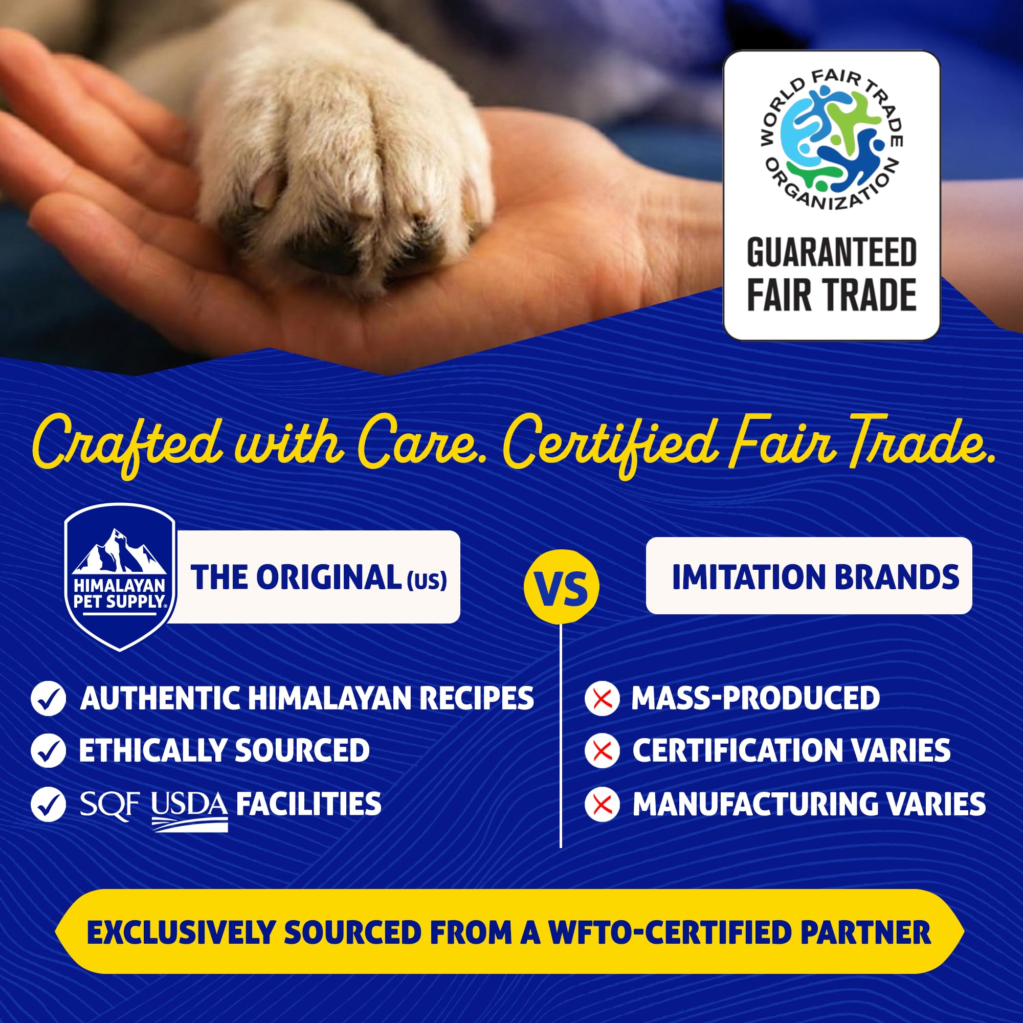 Himalayan Dog Chew perro masticando prueba de entretenimiento y duración