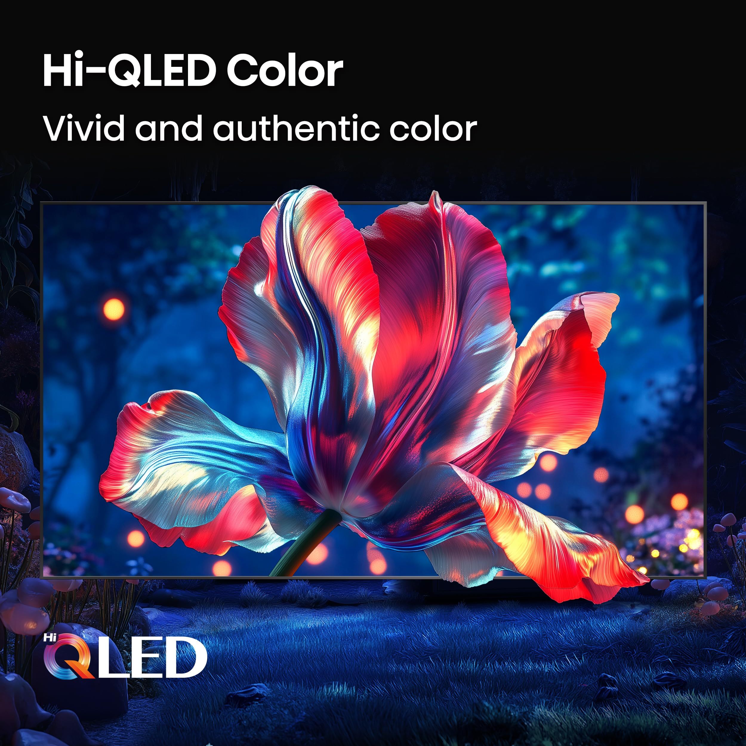 Hisense E6 en sala moderna para ver películas con sonido envolvente