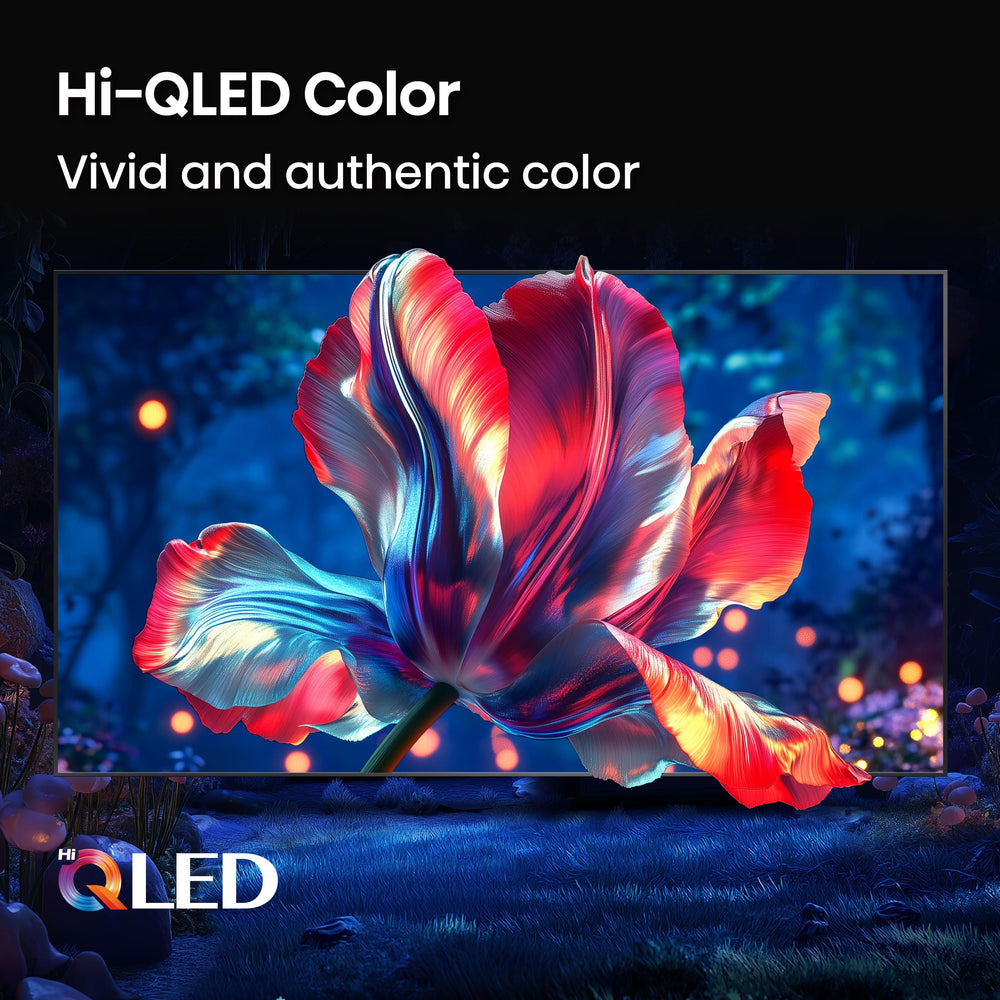 Hisense E6 en sala moderna para ver películas con sonido envolvente