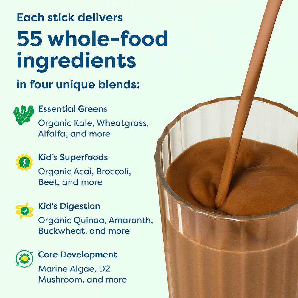 HIYA batido chocolate servido a niño, sabor que aceptan los niños