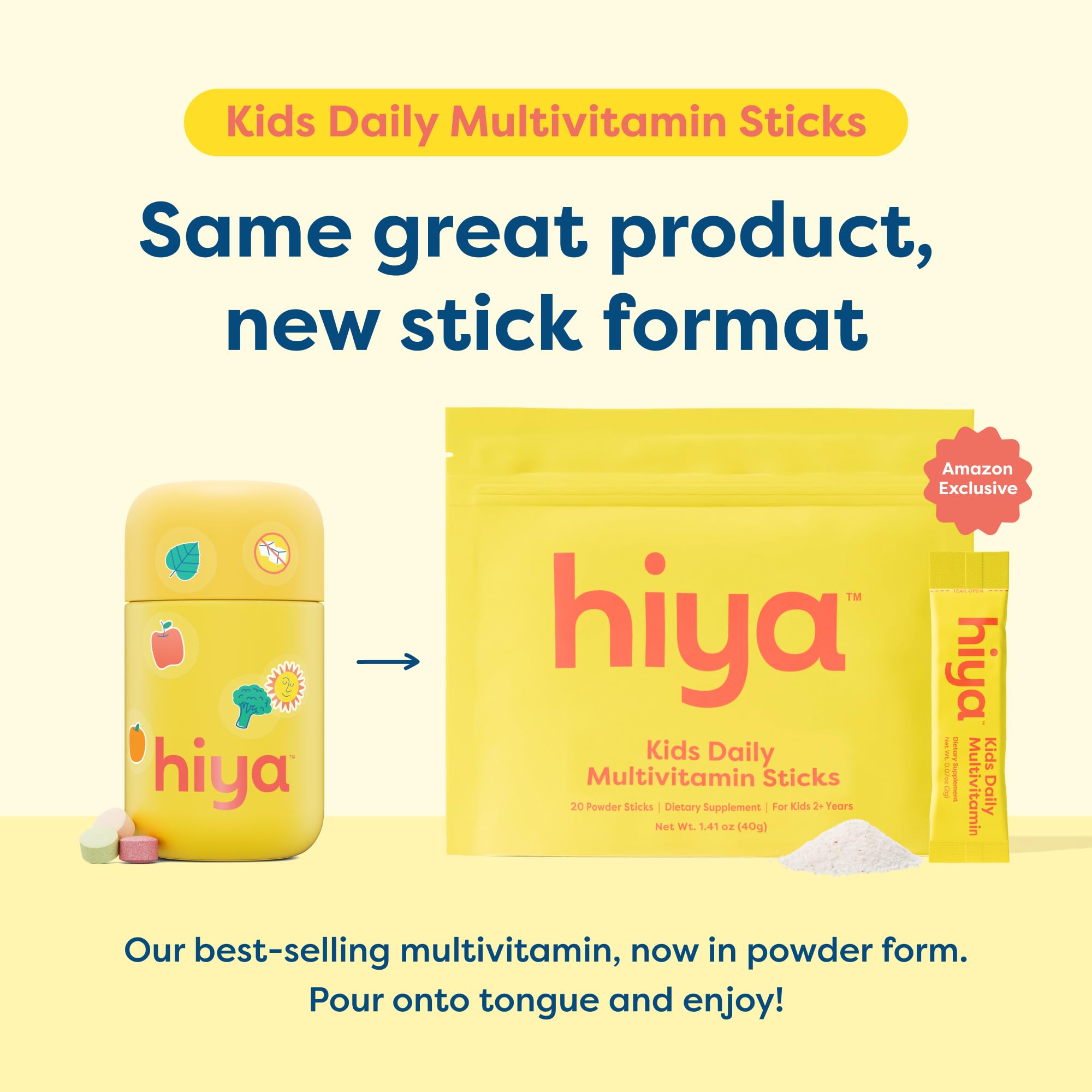 HIYA frasco de vidrio rellenable enfatizando sostenibilidad y ahorro