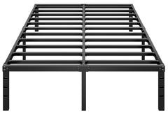 HLIPHA vista frontal de la cama plataforma metálica mostrando diseño minimalista y estabilidad