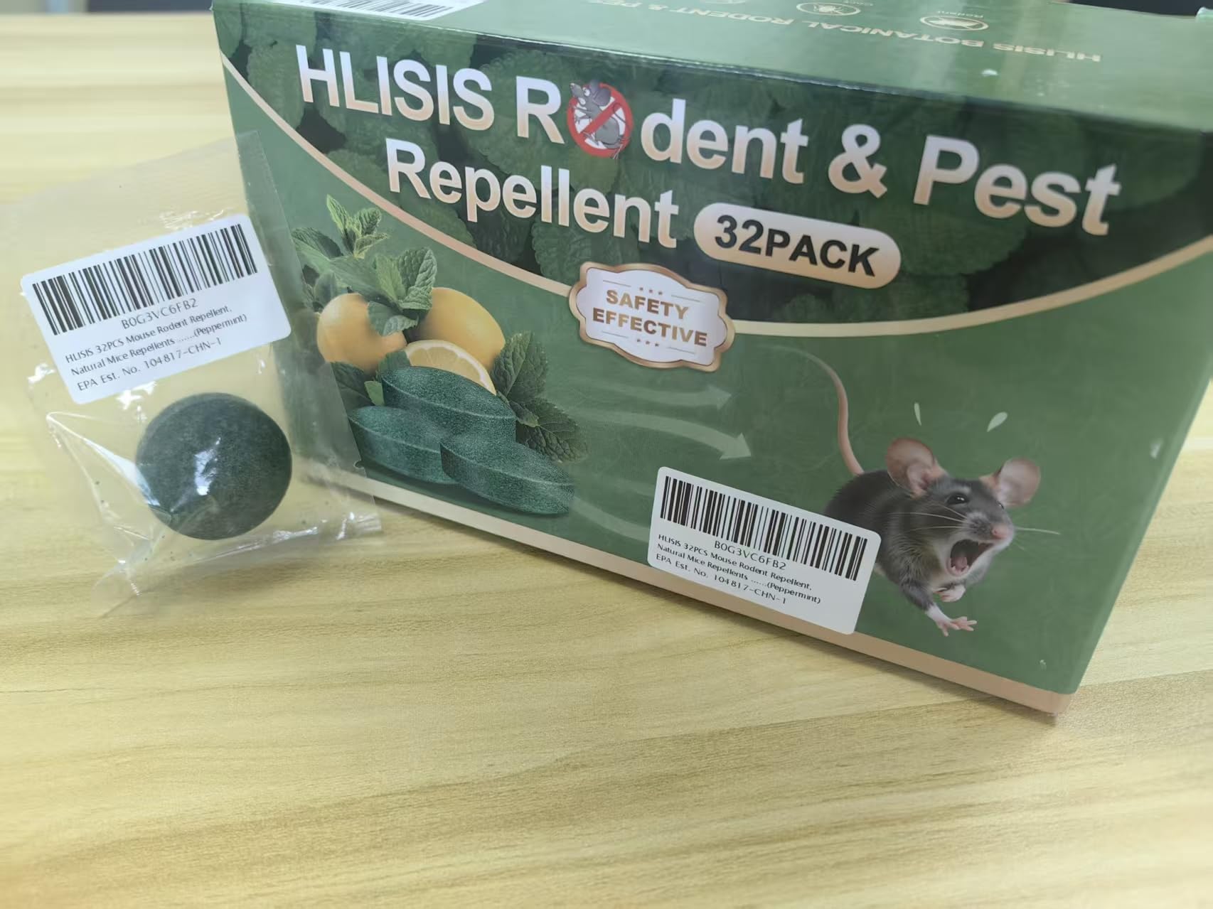 HLISIS bolsita colocada en compartimento de motor como barrera aromática