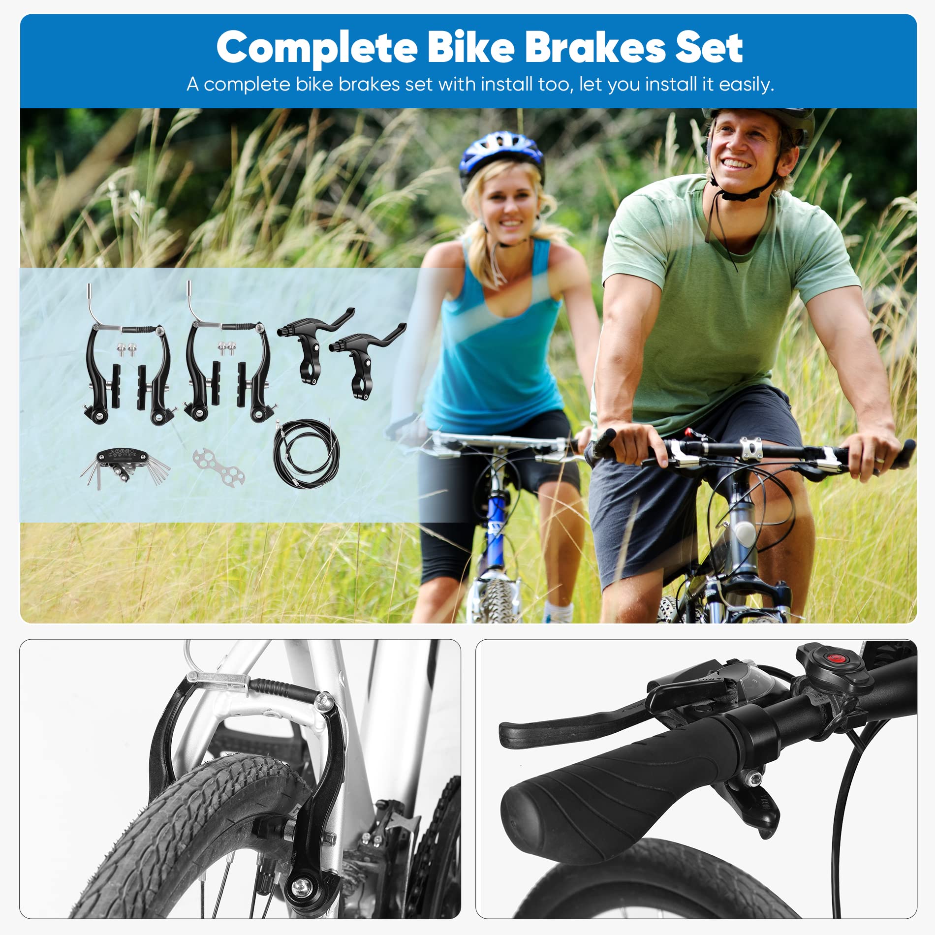 Hmseng kit montado en bicicleta demostrando ajuste y funcionamiento seguro