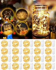 HOBAYS vista frontal del paquete mostrando 20 LEDs y dimensiones compactas