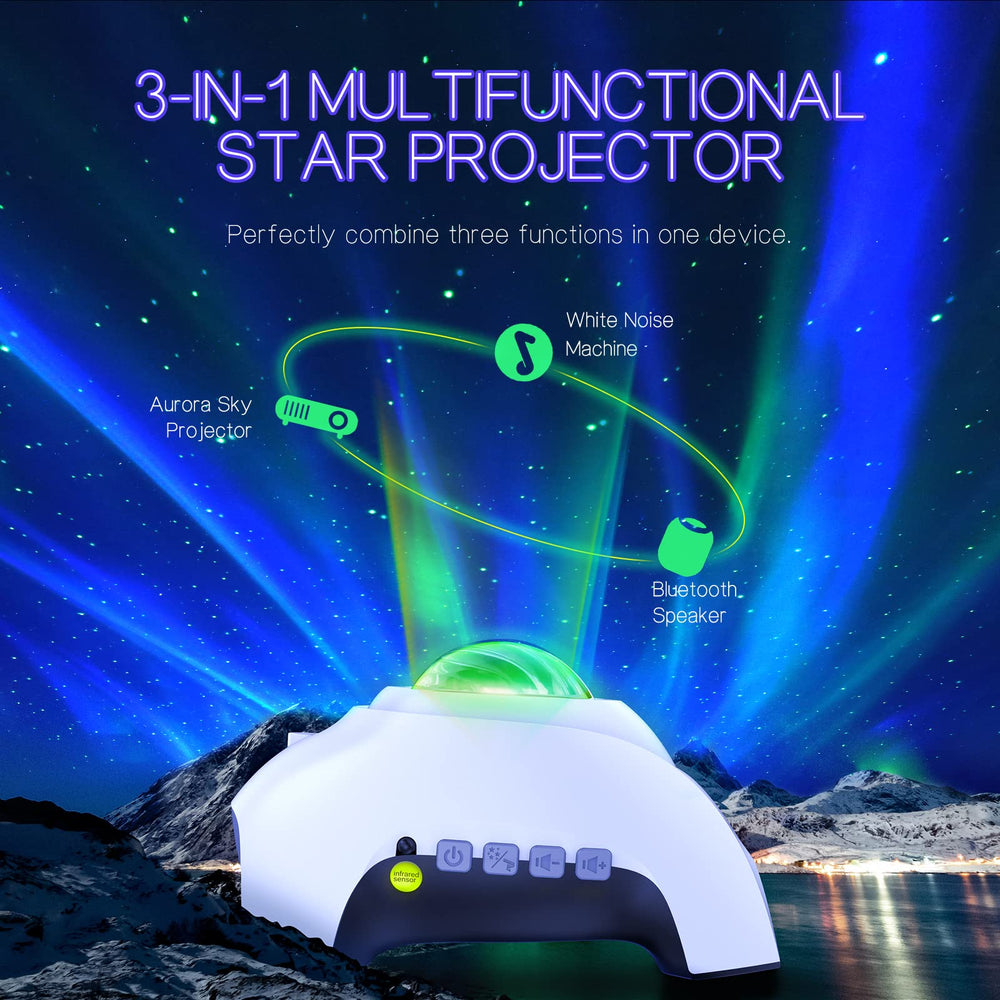 HODANS primer plano de lentes de proyección que genera auroras nítidas y efectos variados