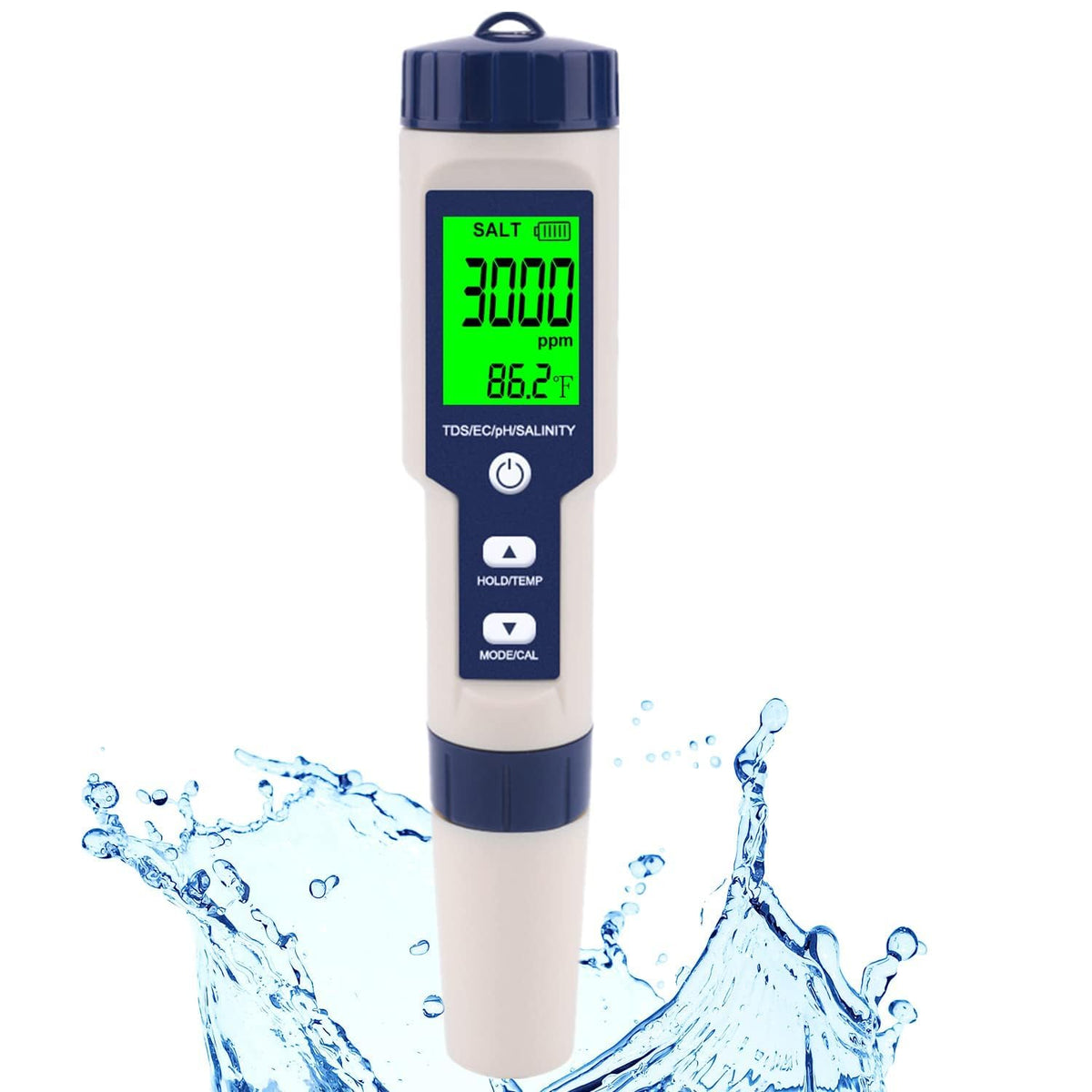 Hofun front view handheld tester showing compact design and quick checks