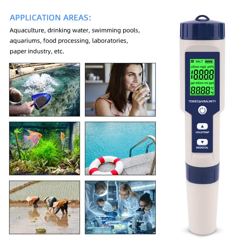 Hofun meter on poolside with backyard setting showing everyday use