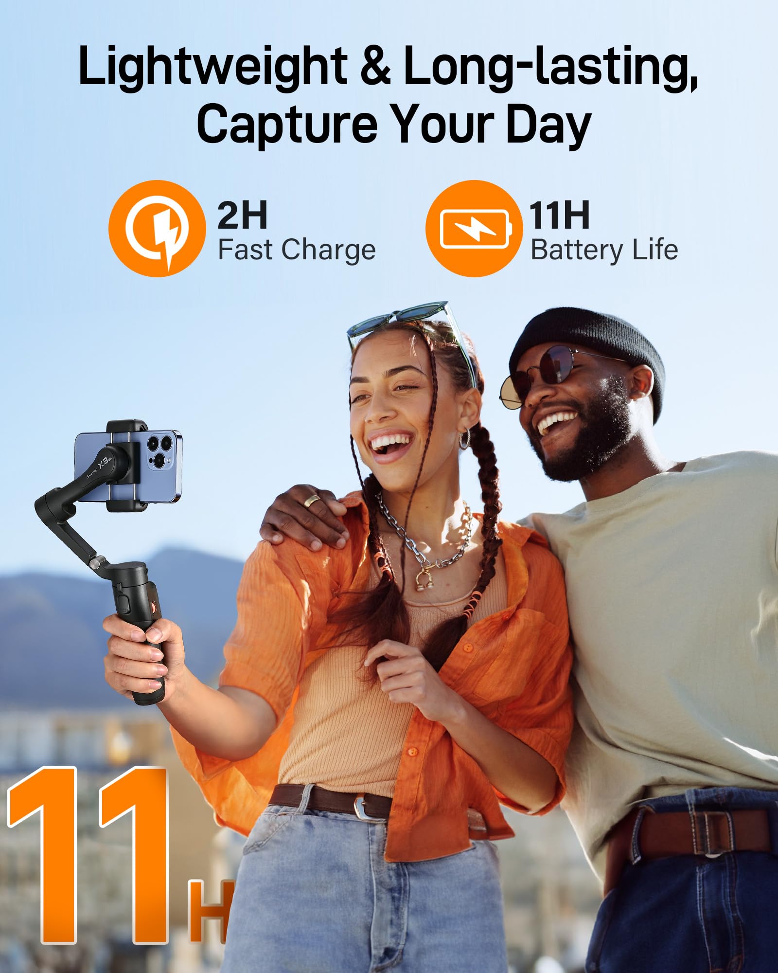 Hohem iSteady X3 SE textura y botones accesibles para control rápido