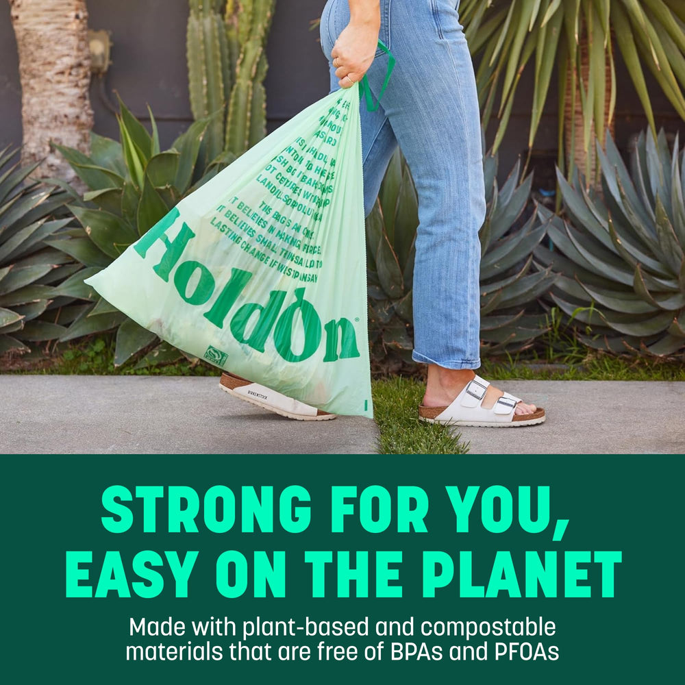 HoldOn bolsa usada en compostera doméstica para residuos orgánicos