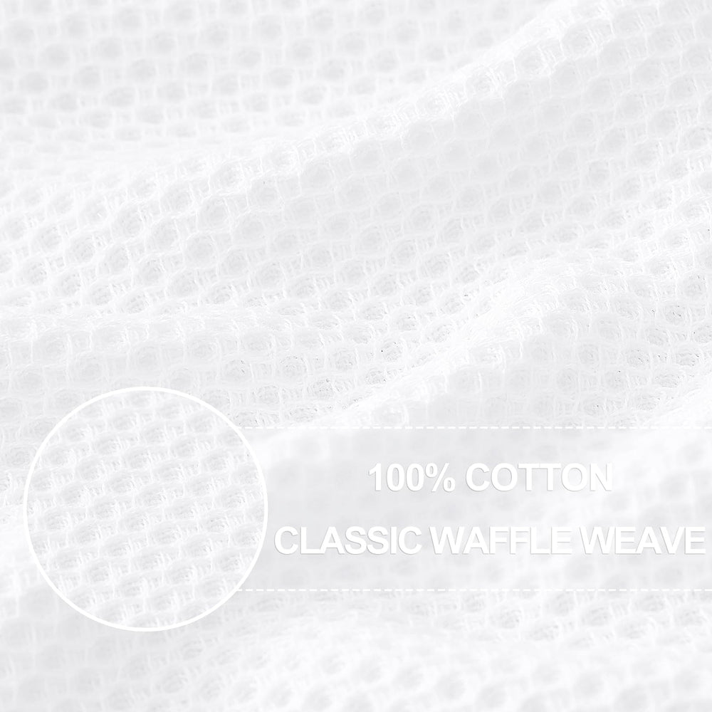 Homaxy tejido waffle primer plano mostrando textura y suavidad absorbente