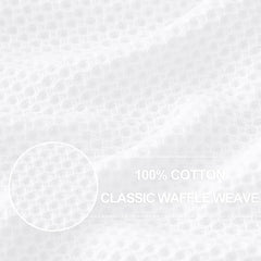 Homaxy tejido waffle primer plano mostrando textura y suavidad absorbente
