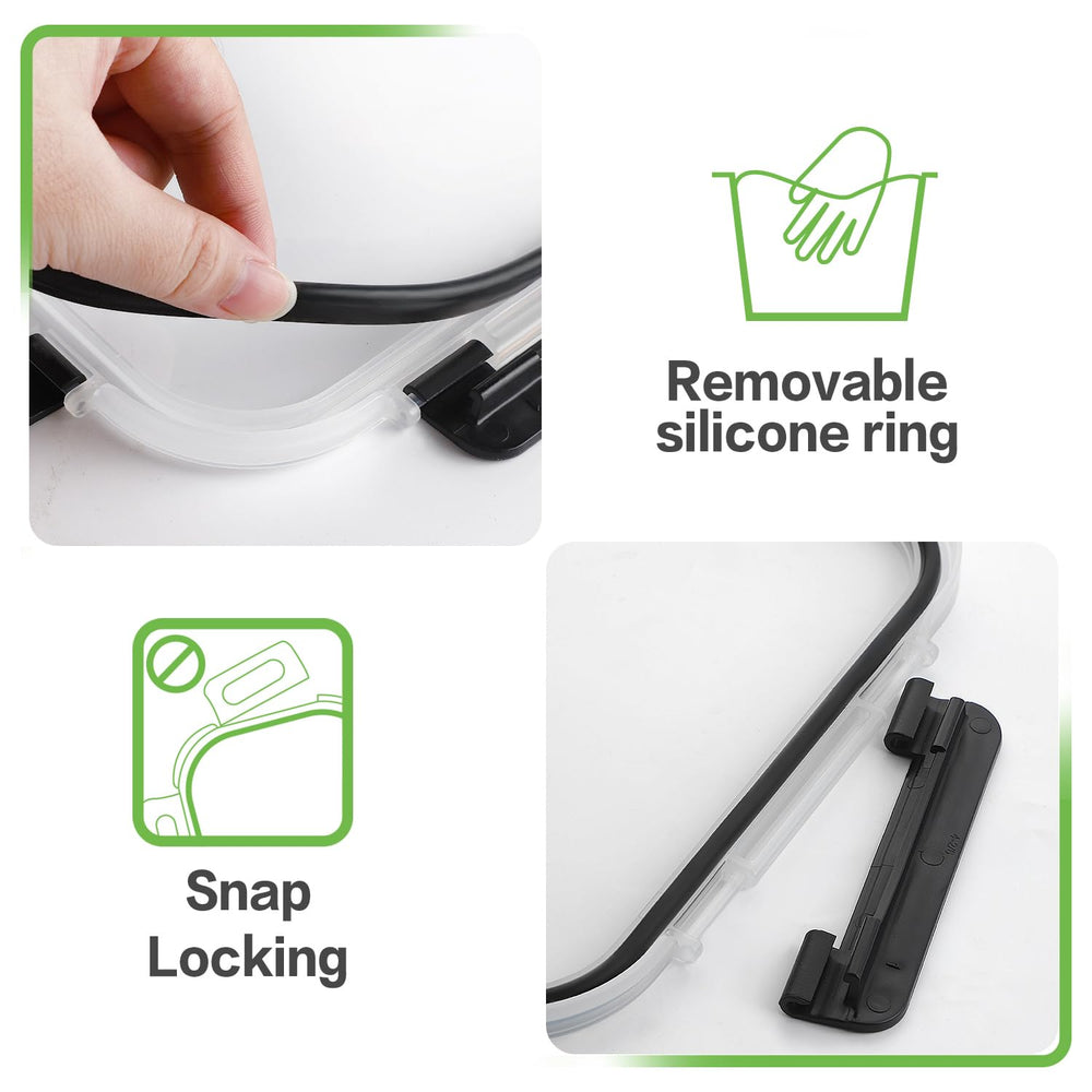 HOMBERKING contenedor 14 oz listo para snacks y salsas portátiles
