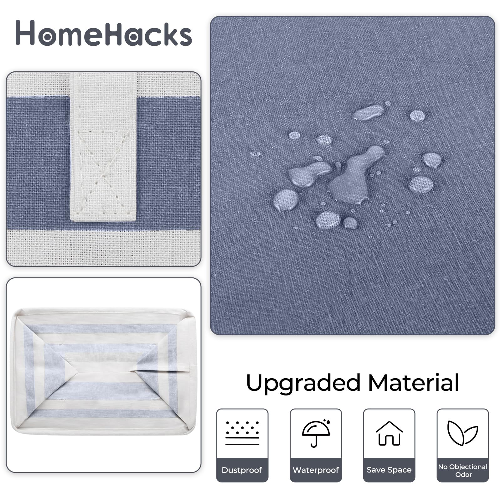 HomeHacks cesto plegado para guardado compacto y ahorro de espacio