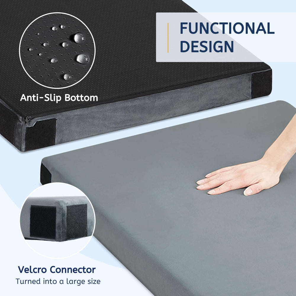 HomeMate primer plano de la funda desmontable y cremallera resistente