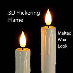 Homemory vela con flama 3D LED realista que aporta efecto cálido sin calor