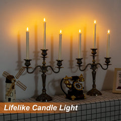 Homemory velas en uso sobre mesa creando ambiente seguro para cenas