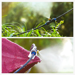 homenote installed misting line on patio creating cooler outdoor comfort
